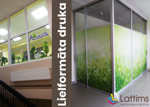 Reklamnoe agenstvo Lattims shirokoformatnaja pechatj