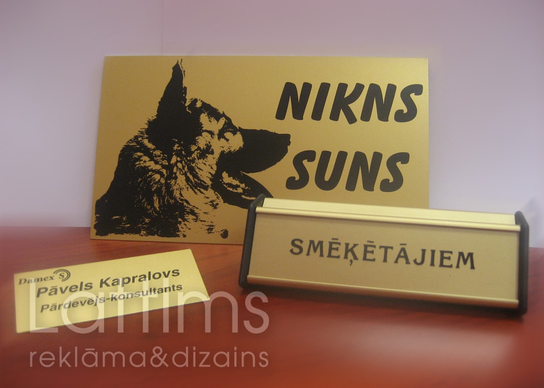 Reklamnoe agenstvo Lattims tablichki