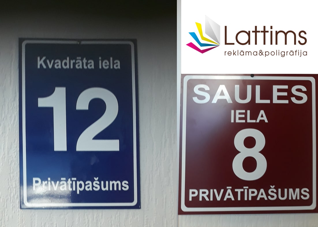 Reklamnoe agenstvo Lattims tablichki